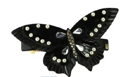 BEADS|BARRETTE|8|BLACK|ACELATE Hair & Beauty Network
