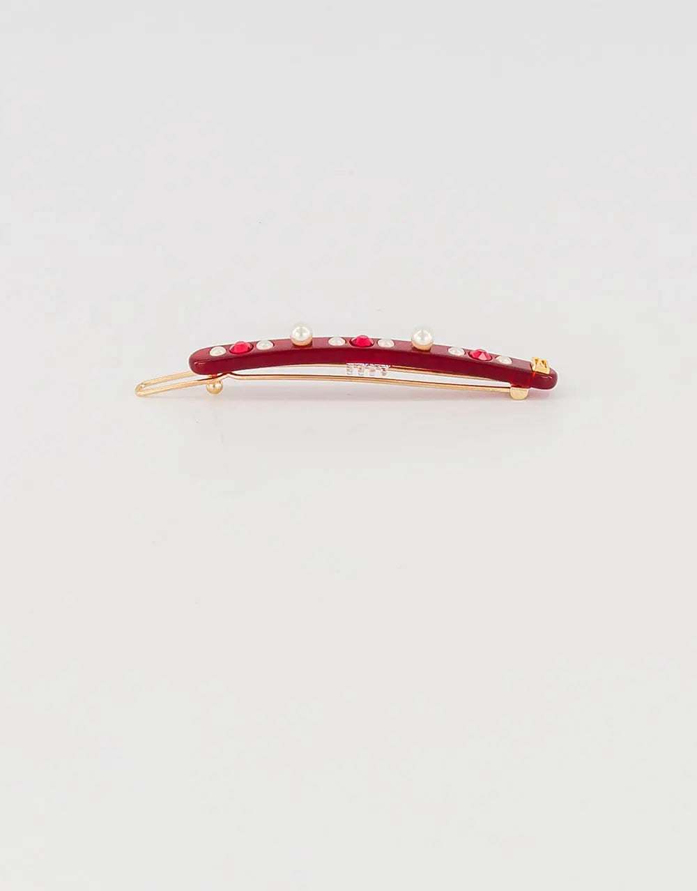 Limited|Side Barrette|6.5|MAROON |Acelate Alexandre De Paris GCC
