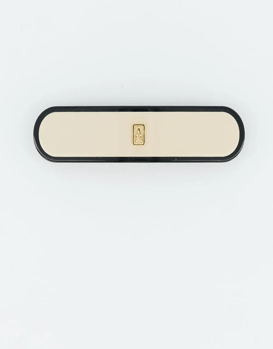  Liserai Belle Éclat Barrette-women hair accessory-hair barrette-8cm-beige-alexandre de paris gcc
