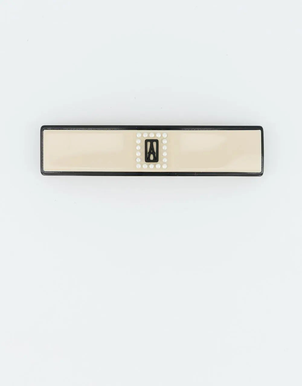 Liserai Charme Barrette-Beige-hair accessory-8cm-Alexandre de paris GCC
