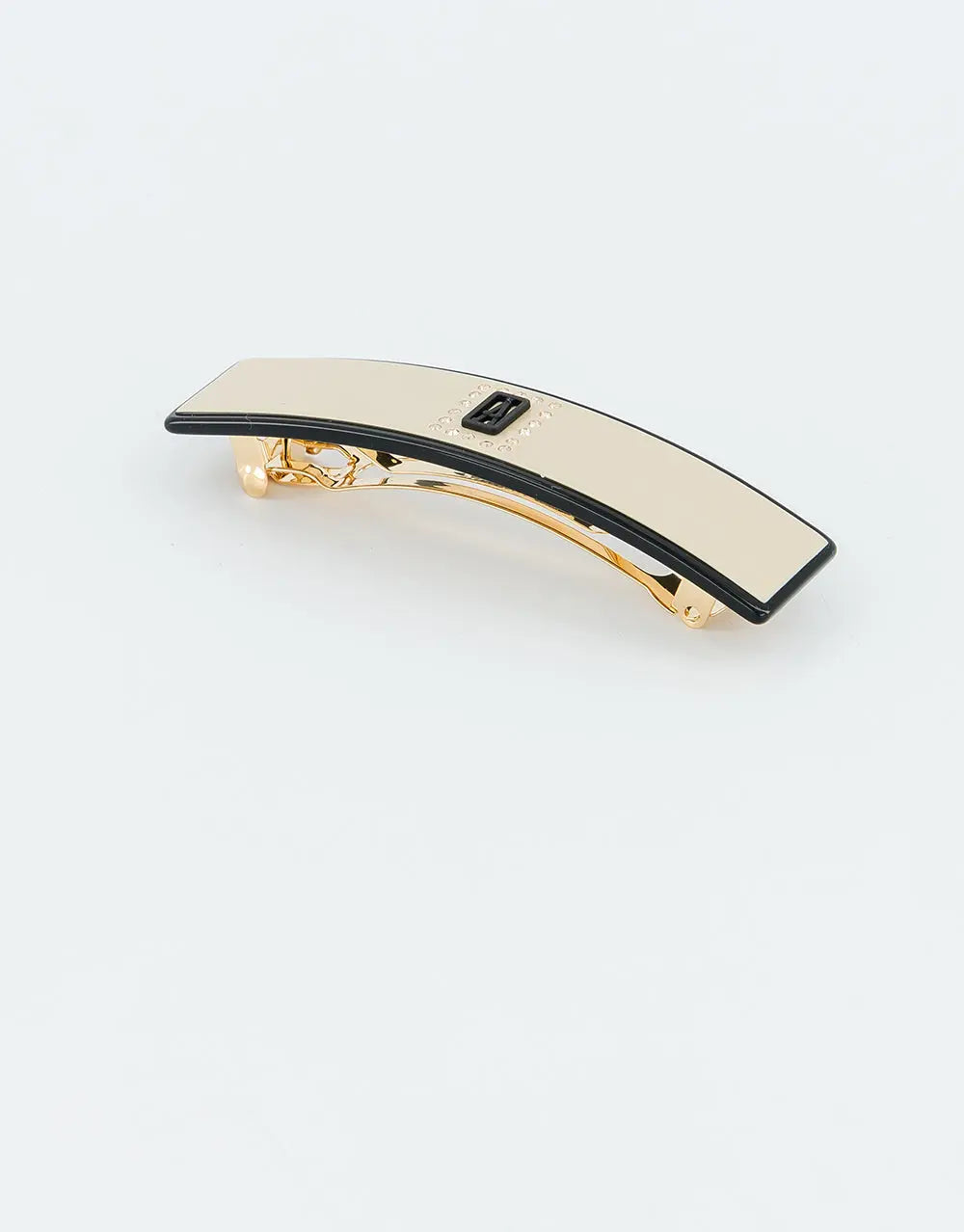 Liserai Brillante Barrette-Beige-8.5 cm-Office hair barrette-Alexandre de paris GCC