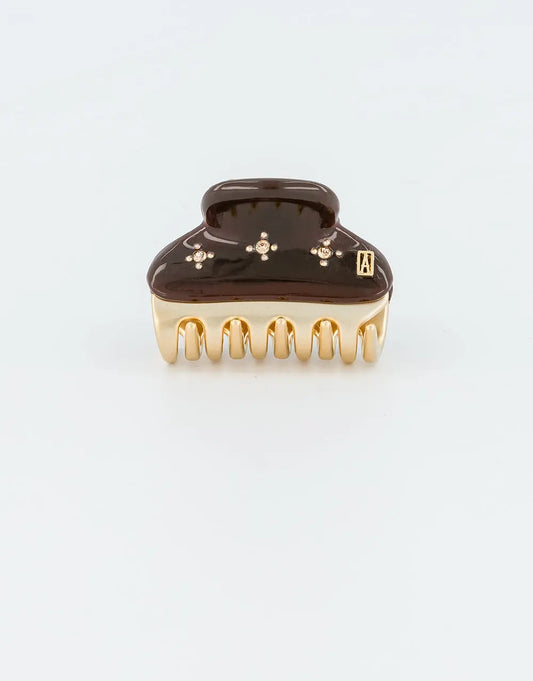 Vendome|Clips|4.5|BROWN|Acelate Alexandre De Paris GCC