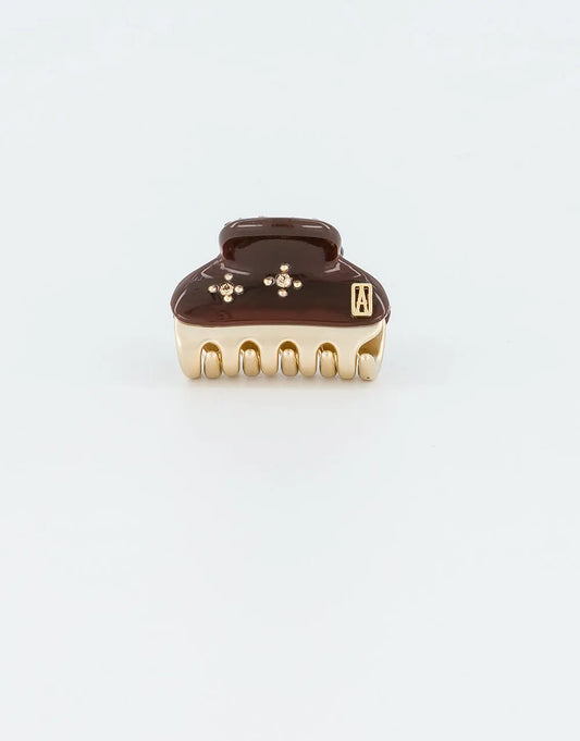 Vendome|Clips|3|BROWN|Acelate Alexandre De Paris GCC