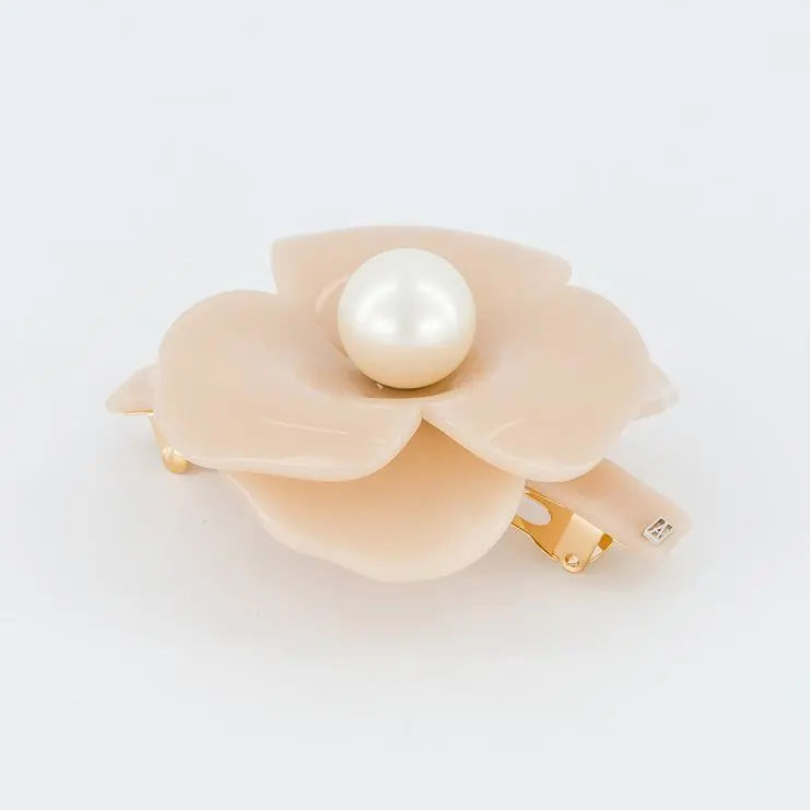 Camelia|barrette|8|BEIGE|Acelate Alexandre De Paris GCC