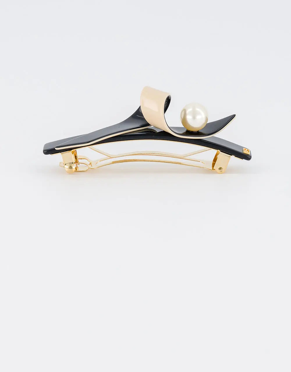 Noirisse Barrette - Black -8.5 Cm-artistic clip-Alexandre de paris GCC