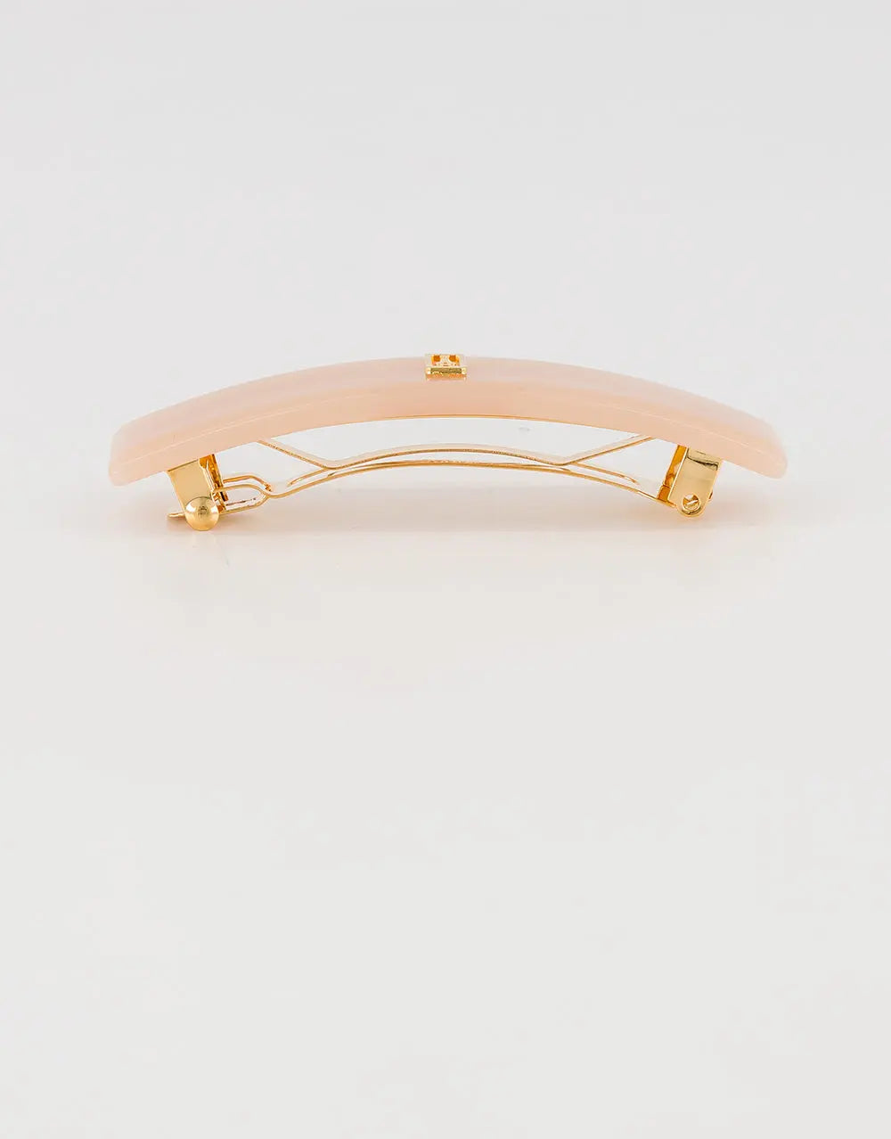 Crème De Côté Barrette-Beige-8 cm-Modern minimal barrette-Alexandre de Paris GCC