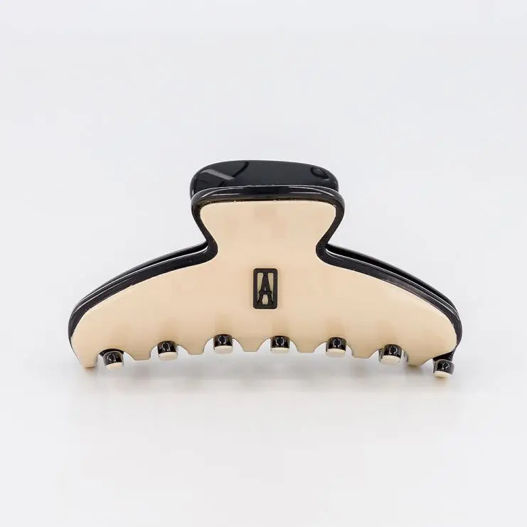 Lea clip-beige-women hair clip-8.5cm-Alexandre de Paris gcc