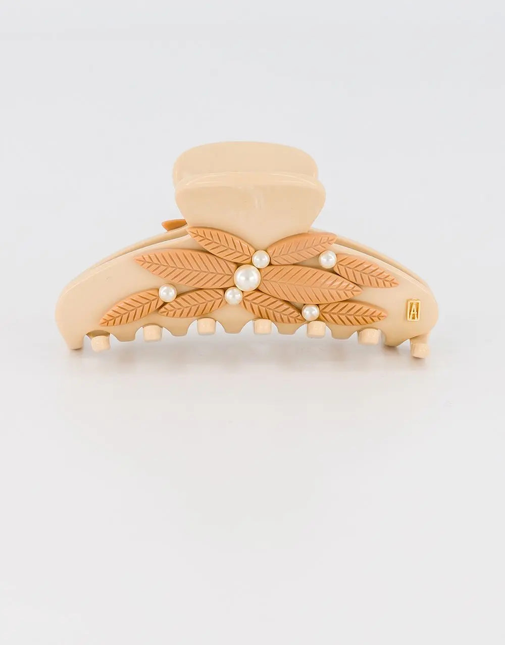 Marion clip-8.5 cm-beige-quiet luxury-Alexandre de paris gcc