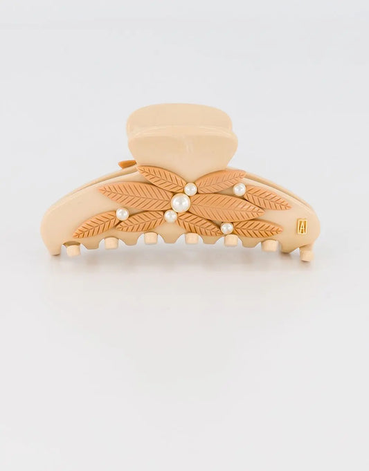 Marion clip-8.5 cm-beige-quiet luxury-Alexandre de paris gcc