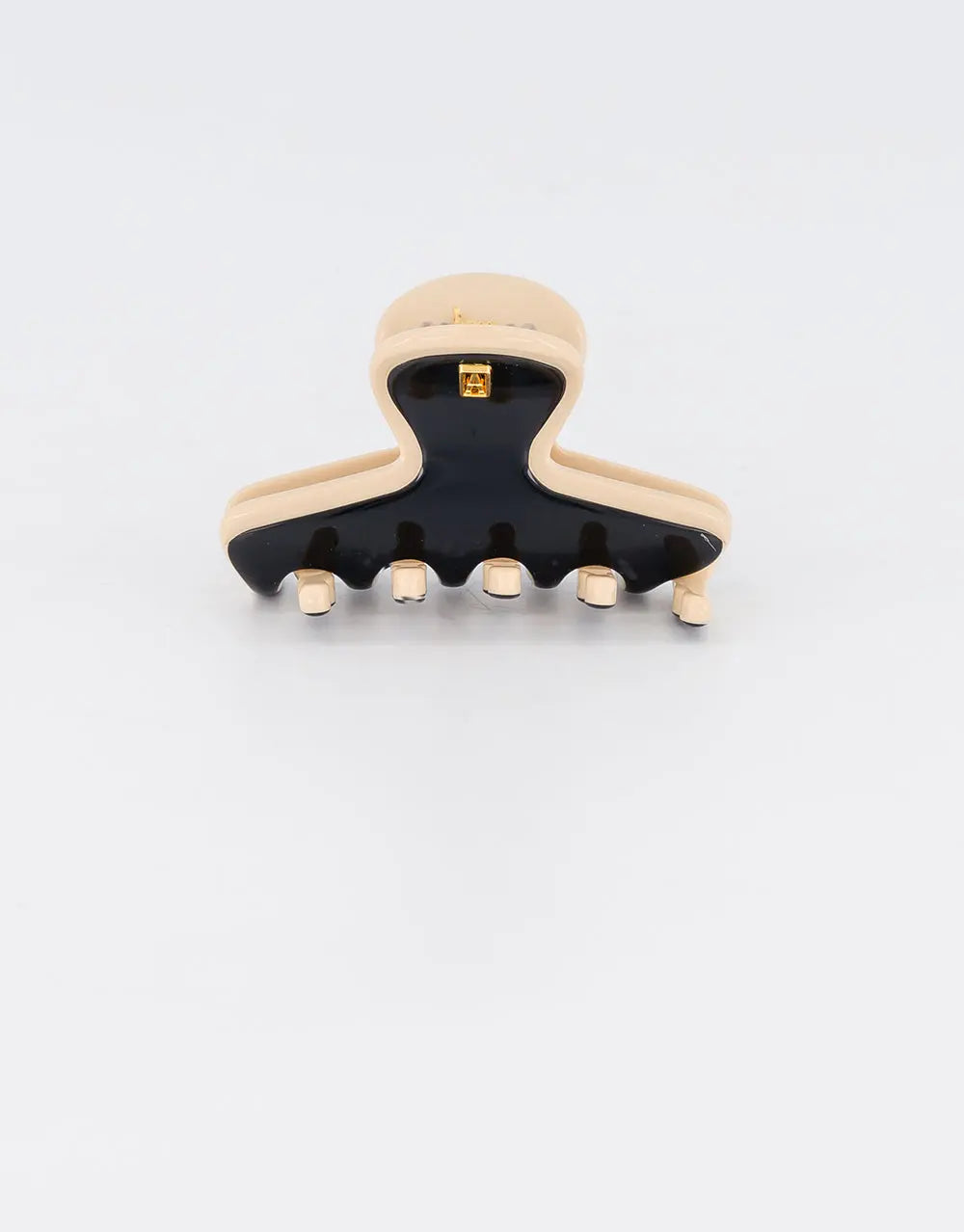 Coquille Mate Clip-Black-nude clip-6 cm-Alexandre de paris GCC-french hair clip
