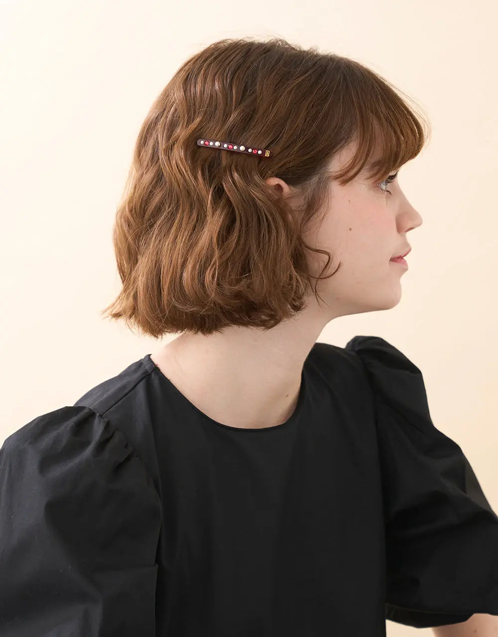 Limited|Side Barrette|6.5|MAROON |Acelate Alexandre De Paris GCC