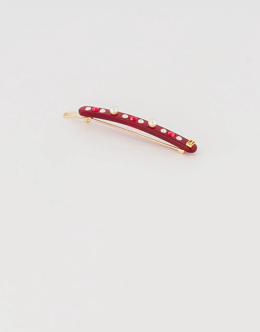 Limited|Side Barrette|6.5|MAROON |Acelate Alexandre De Paris GCC
