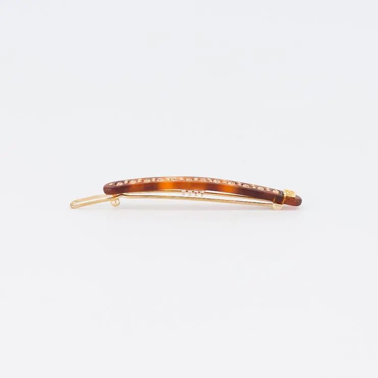Timeless|Side Barrette|6|BROWN|Acelate Alexandre De Paris GCC