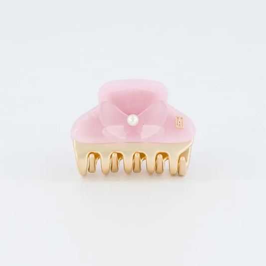 Rose Fuchsia Clip - Pink -4.5 cm-Eid attire vendome clip-Alexandre de paris GCC-Bow hair clip