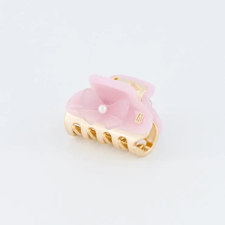 Rose Fuchsia Clip - Pink -4.5 cm-Eid attire vendome clip-Alexandre de paris GCC-Bow hair clip