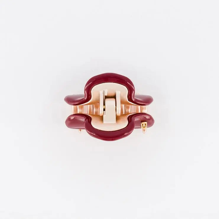 Vendome|Clips|3|ROSE GOLD MAROON|Acelate Alexandre De Paris GCC