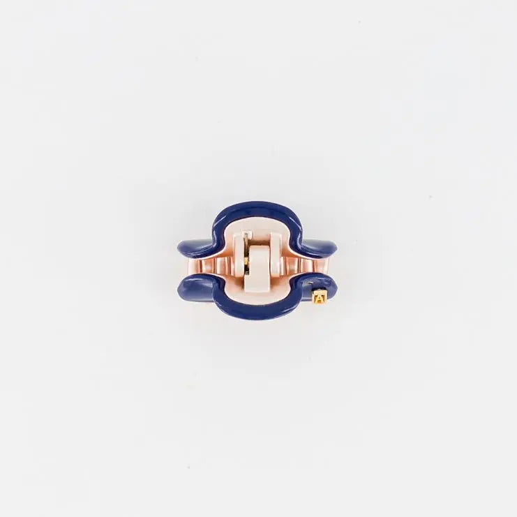 Vendome | Clips | 3 | ROSE GOLD BLUE | Acelate