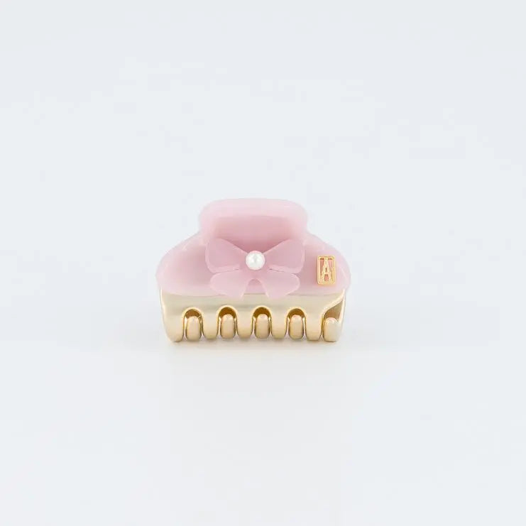 Rose Tendresse Clip-Pink-3 cm-Eid outfits vendome clip- alexandre de paris GCC-Pearl hair clip