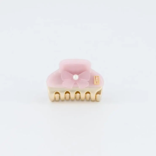 Rose Tendresse Clip-Pink-3 cm-Eid outfits vendome clip- alexandre de paris GCC-Pearl hair clip