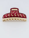 Ambre Luxe Clip - Maroon