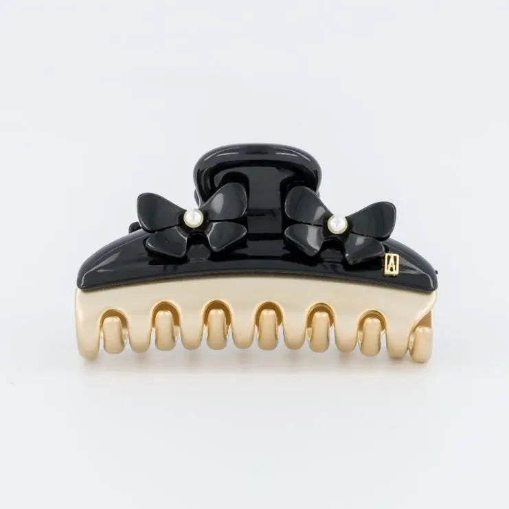 Justine hair clip- Black decorative hair clip-Floral hair claw-eid clips-vendome clip-7.5 cm-Alexandre de paris gcc
