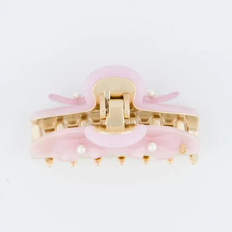 Chérie Clip - Pink floral claw clip - Eid hair clip-vendome clip-7.5 cm-Alexandre de paris GCC
