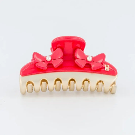  Rouge Amour Clip - Red floral claw clip- 7.5 cm - Eid hair clip- vendome clip- Alexandre de paris GCC